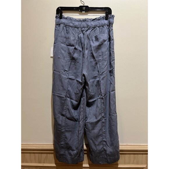 NWT ~ Nicole Miller Wide Leg Pants Blue\Gray Size M~ Vintage Look Wash - Picture 9 of 10
